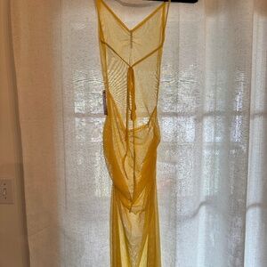 Yellow one piece + cover up straight from Italy